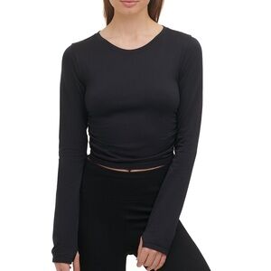 NWT DKNY Sport Ruched Top